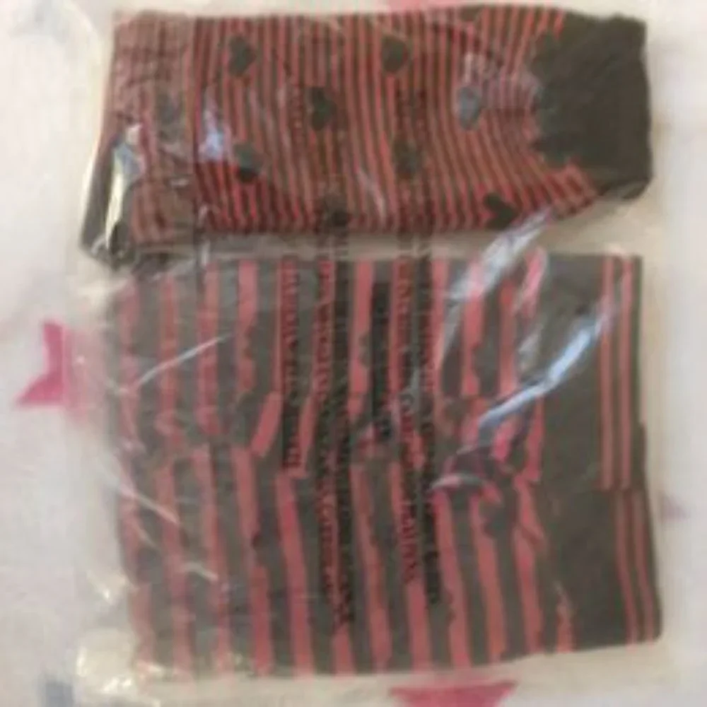 With Love Handcraft mens socks with boxer brief set sz medium stripes hearts